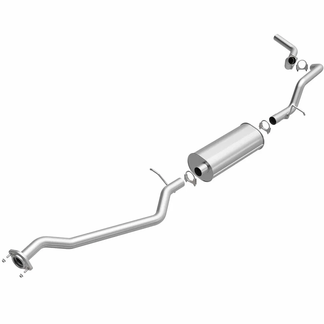 106-0509 – BRE EXHAUST Exhaust System Kit, Aluminized Steel With Muffler 3 Inch Pipe Diameter Single Exhaust With Sin...